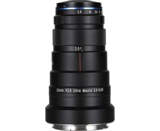 Laowa 25mm f/2.8 2.5-5X Ultra Macro Lens, L-Mount pilna kadra objektīvs Objektīvi