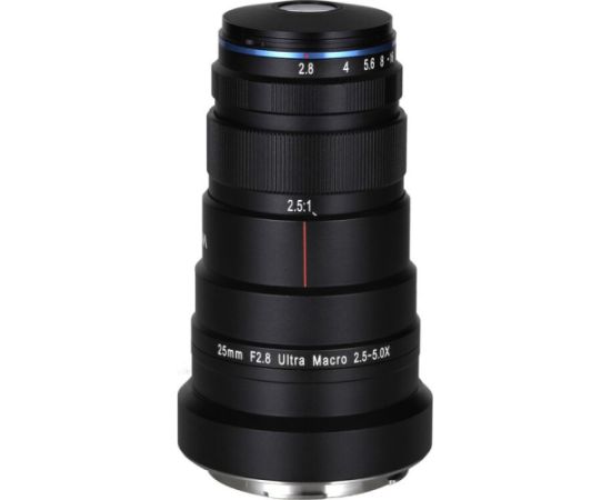 Laowa 25mm f/2.8 2.5-5X Ultra Macro Lens, L-Mount pilna kadra objektīvs Objektīvi