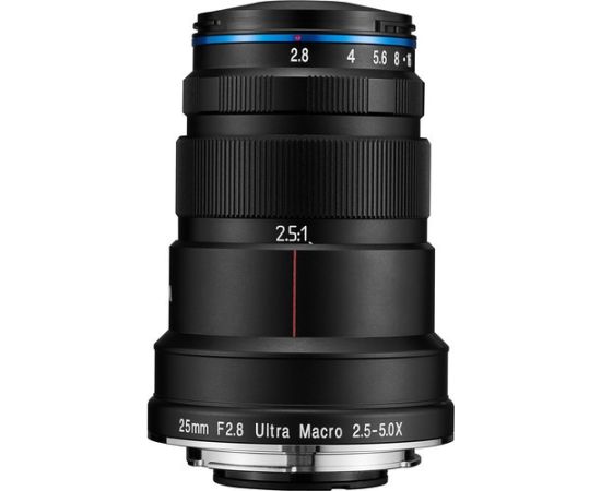 Laowa 25mm f/2.8 2.5-5X Ultra Macro Lens, Sony E-mount pilna kadra objektīvs Objektīvi