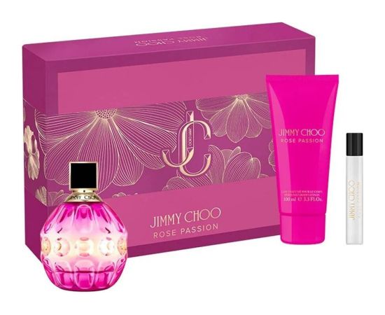 Jimmy Choo Rose Passion edp 100ml + miniaturka edp 7.5ml + balsam do ciała 100ml Unisex Smaržas