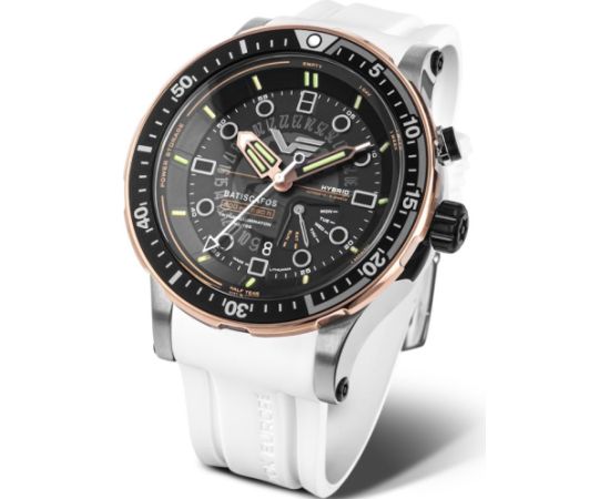 Vostok Europe Batiscafos Hybrid PX84-511E769LEBK-SLWH Rokas pulksteņi 