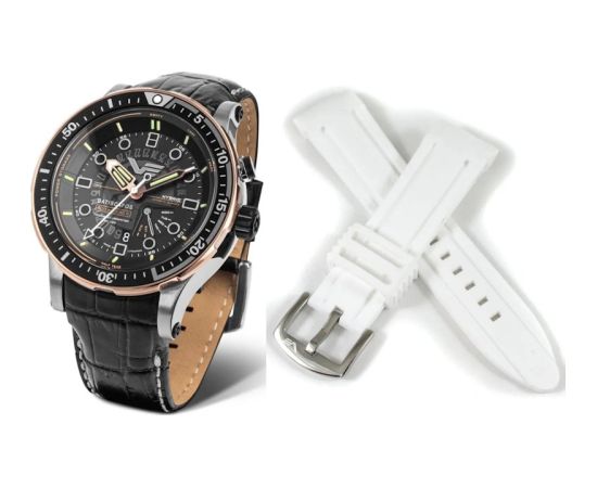 Vostok Europe Batiscafos Hybrid PX84-511E769LEBK-SLWH Rokas pulksteņi 