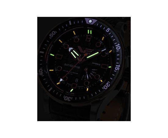Vostok Europe Batiscafos Hybrid PX84-511E769LEBK-SLWH Rokas pulksteņi 