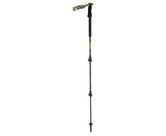 Gabel Carbon Force FLK Teleskopiskās nūjas slēpošanas alpīnismam un trekingam, 66-142cm, Melnas Nūjošana