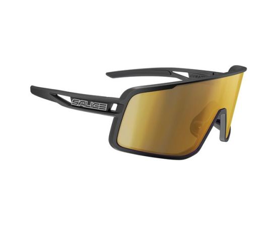 Salice 022RWX Sporta saulesbrilles, Melnā/Zelta krāsā Saules Brilles