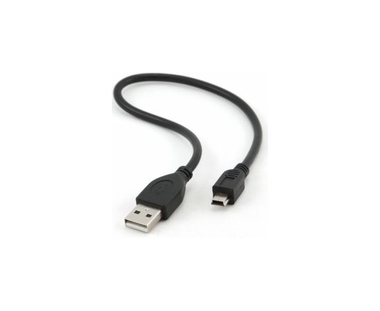 Kabelis Gembird USB Male - MiniUSB Male 0.3m Black Data USB kabeļi
