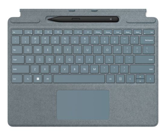 Microsoft Surface Pro Keyboard with Slim Pen (blue, DE layout, for Surface Pro (11th Edition)/10 for Business/9/8) Клавиатуры