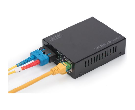 Digitus Gigabit PoE media converter, RJ45 / SC, SM Tīkla vadi