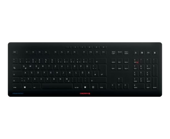 STREAM PROTECT KEYBOARD WIRELESS (black, DE layout, Cherry SX scissor technology) Klaviatūras