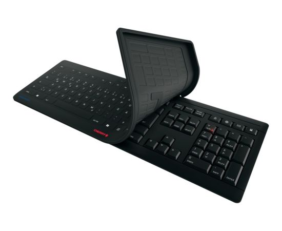 STREAM PROTECT KEYBOARD WIRELESS (black, DE layout, Cherry SX scissor technology) Klaviatūras