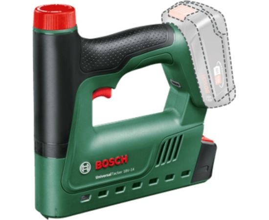Bosch Powertools Universal Tacker 18V-14, 18Volt (green/black, without battery and charger, POWER FOR ALL ALLIANCE) Новинки Для дома и сада 
