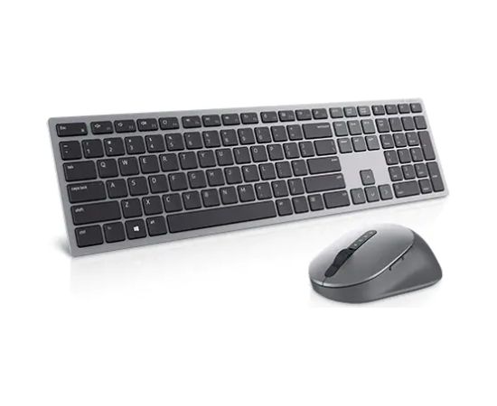 Dell Pro Plus KM7321W Keyboard and Mouse Set Wireless Mouse included Wireless connection Lithuanian Titan Gray Клавиатуры