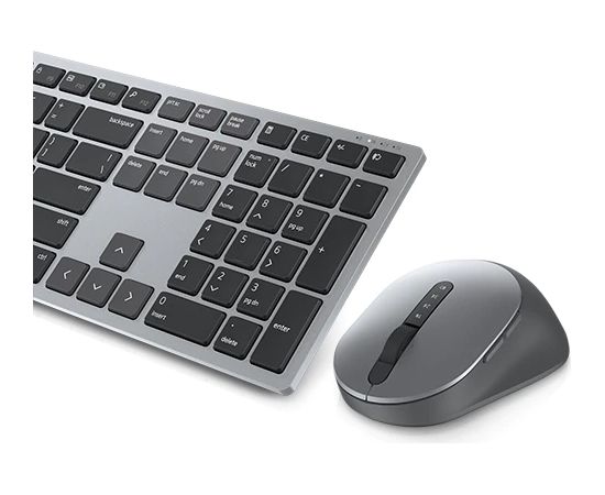 Dell Pro Plus KM7321W Keyboard and Mouse Set Wireless Mouse included Wireless connection Lithuanian Titan Gray Клавиатуры