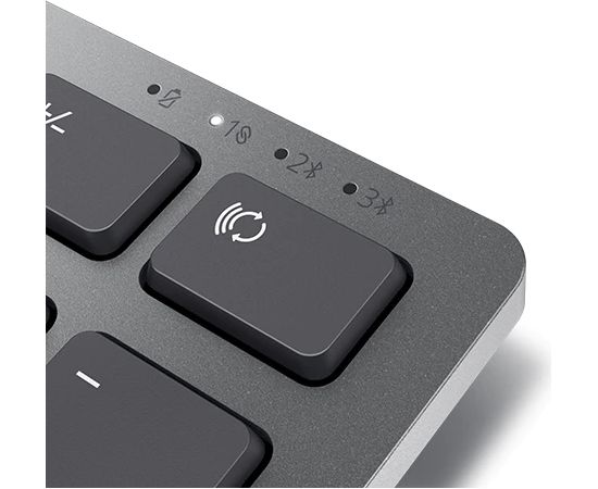 Dell Pro Plus KM7321W Keyboard and Mouse Set Wireless Mouse included Wireless connection Lithuanian Titan Gray Клавиатуры