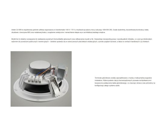 AVTEK CEILING SPEAKER CS 606 Aудио-видео