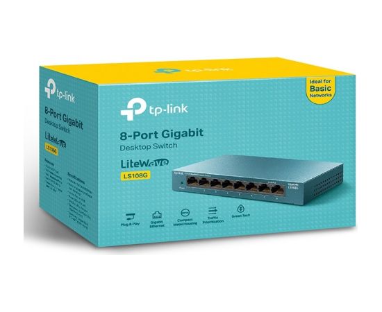 TP-Link 8-Port 10/100/1000Mbps Desktop Network Switch Коммутаторы (Switch)
