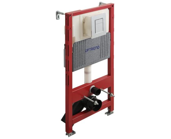 Iebūvējamais rāmis podam VENTO 4 in1 ar hromētu pneimatisku taustiņu 500X165mm, h=1125 mm Iebūvējamie rāmji
