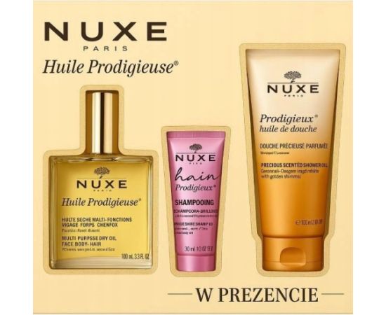Nuxe NUXE_SET Huile Prodigieuse Florale olejek do ciała 100ml + szampon do włosów 30ml + żel pod prysznic 100ml Духи и косметика
