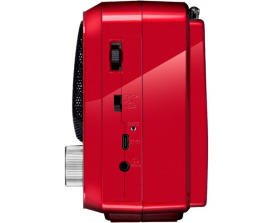 Speaker SVEN SRP-150, red (3W, Bluetooth, FM/AM/SW, USB, microSD, flashlight, battery) Aудио-видео