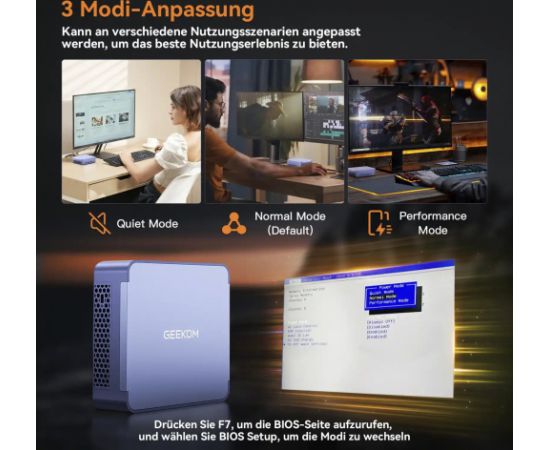 Geekom AX8 MAX (silver, Windows 11 Pro) Personālie datori