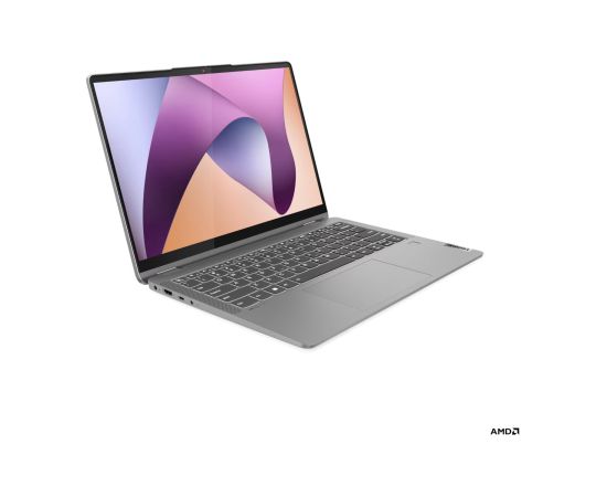 Lenovo IdeaPad Flex 5 14ABR8 Arctic Grey 14 " IPS Touchscreen WUXGA 1920 x 1200 pixels Glossy AMD Ryzen 5 5625U 16 GB Soldered LPDDR4x Solid-state drive capacity 512 GB AMD Radeon Graphics Windows 11 Home 802.11ax Bluetooth version 5.3 Keyboard language N Portatīvie datori