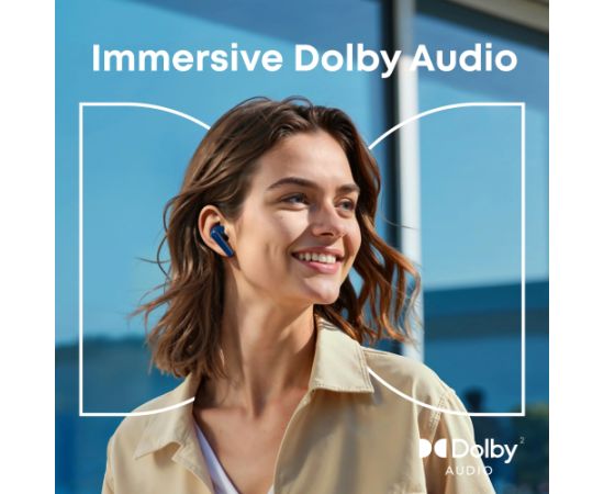 Anker Soundcore Earbuds with Dolby Audio Liberty 5 Bluetooth In-Ear Microphone Navy blue Noise canceling Wireless Austiņas