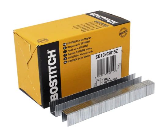 Skavas Bostitch SB10302015Z; 12,7x15 mm; 2500 gab. Skavotāji, naglotāji, kniedētāji