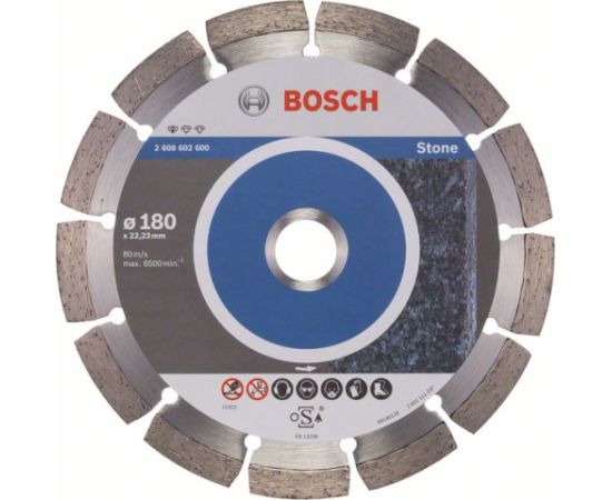 Dimanta griešanas disks Bosch PROFESSIONAL FOR STONE; 180 mm Различные диски
