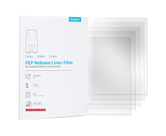 FEP film for ELEGOO Mars 5 (5 pieces) 3D Printeri un lāzergravētāji