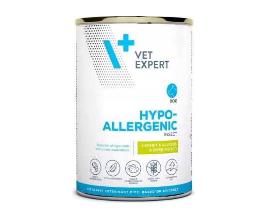 VetExpert VetExpert Veterinary Diet Hypoallergenic Insect375g Suņu barība