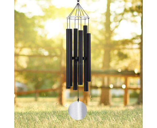 Перезвоны ветра NATURE'S MELODY, H95см, чёрный Новинки Для дома и сада 