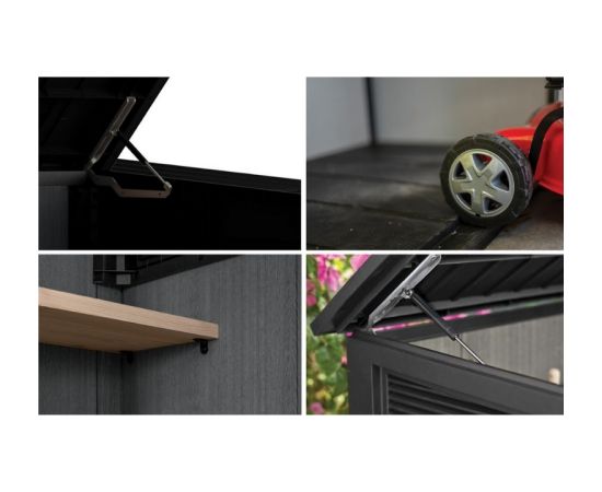 Keter Садовый сарай Deco, горизонтальный, ореховый оттенок. Новинки Для дома и сада 