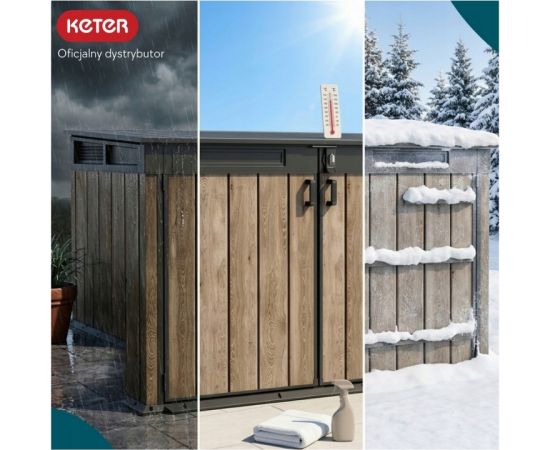 Keter Садовый сарай Deco, горизонтальный, ореховый оттенок. Новинки Для дома и сада 