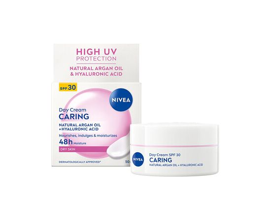Nivea Day Cream Caring -  50ml Sejas kopšana