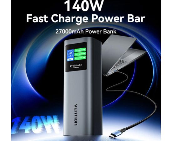 POWER BANK USB 27000MAH 140W/FKEH0 VENTION Power-банки