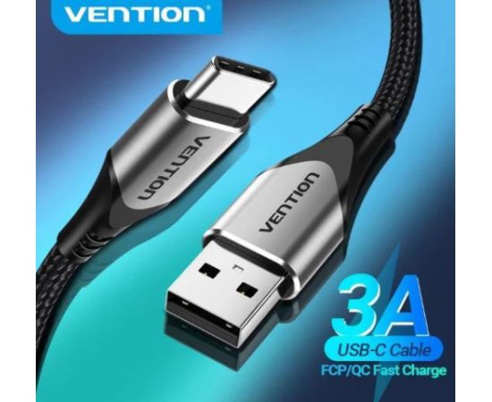 CABLE USB-C TO USB2.0/1M BLACK COKBF VENTION Data USB kabeļi