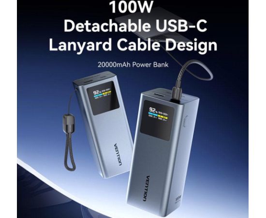 POWER BANK USB 20000MAH 100W/FKCH0 VENTION Power-банки