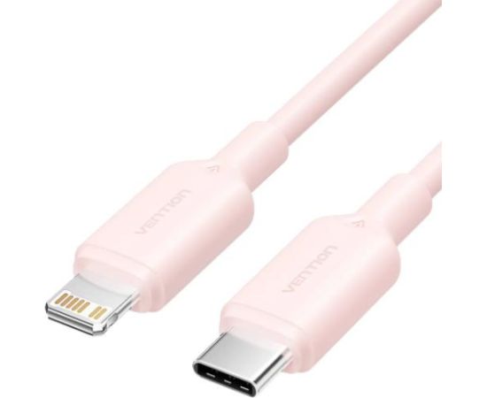CABLE USB-C TO LIGHTNING/1M PINK LAKPF VENTION Дата USB-кабели