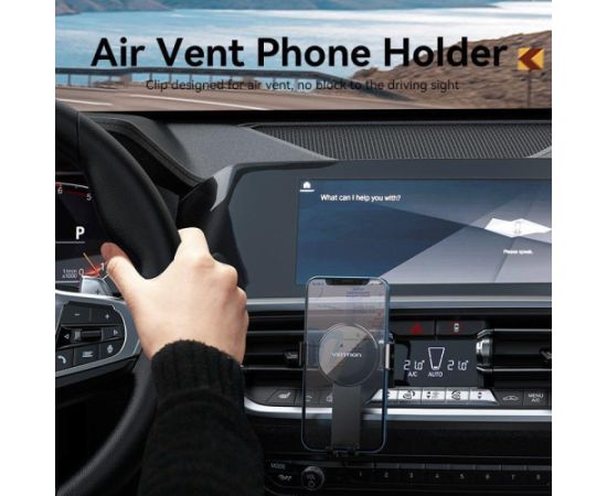 MOBILE HOLDER CAR/BLACK KCGB0 VENTION Telefonu Turētāji Auto Velo Moto