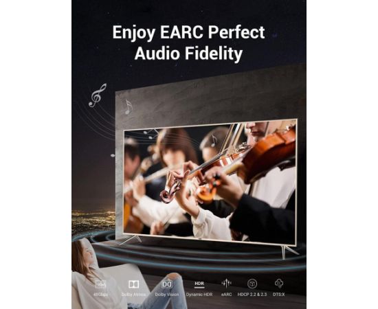 CABLE HDMI 8K/10M BLACK AANBL VENTION  Кабель HDMI