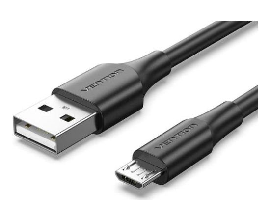 CABLE USB2.0 TO MICRO-B/0.25M BLACK CTIBC VENTION Data USB kabeļi