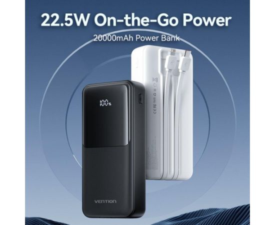 POWER BANK USB 20000MAH 22.5W/WHITE FHPW0 VENTION Power Banks