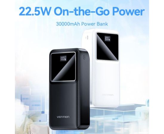 POWER BANK USB 30000MAH 22.5W/BLACK FHMB0 VENTION Power-банки