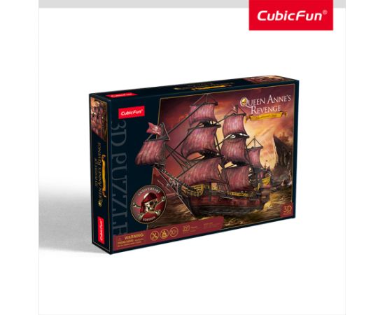 Cubic Fun CUBICFUN 3D пазл «Queen Anne’s Revenge», юбилейное издание (красное) Пазлы