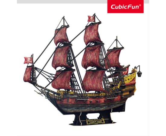 Cubic Fun CUBICFUN 3D пазл «Queen Anne’s Revenge», юбилейное издание (красное) Пазлы