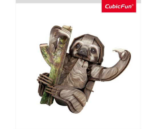 Cubic Fun CUBICFUN NATIONAL GEOGRAPHIC 3D puzle Trīspirkstu sliņķis Puzles