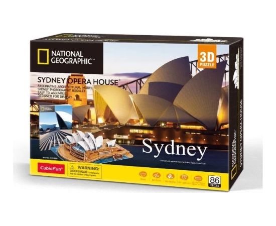Cubic Fun CUBICFUN NATIONAL GEOGRAPHIC 3D пазл «Сиднейский оперный театр» Пазлы