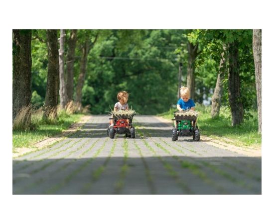 Falk Traktorek Supercharger Czerwony Otwierana Maska z Przyczepką + Łyżka Новости - Детские товары