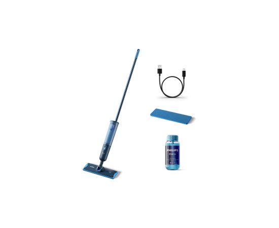 Philips Washing broom XV3101/01 OneUp 3000 series Cordless operating 3.6 V Washing function Operating time (max) 50 min Blue Пылесосы