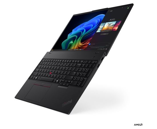 Lenovo ThinkPad T16 G4 AMD Black 16 " IPS WUXGA 1920 x 1200 pixels Anti-glare AMD Ryzen AI 7 PRO 350 32 GB SO-DIMM DDR5 Solid-state drive capacity 1000 GB AMD Radeon 860M Graphics Windows 11 Pro 802.11be Bluetooth version 5.4 LTE Upgradable Keyboard langu Portatīvie datori
